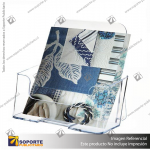 1-TIER WALL MOUNT HIGH BACK HOLDER (PORTRAIT) A5 CLEAR