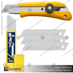 18MM BN-L RATCHET LOCK UTILITY KNIFE WITH A 10-PACK OF SILVER SNAP BLADES VARIATION: DEFAULT TITLE