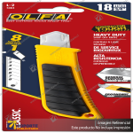 18MM L-2 CLASSIC HEAVY-DUTY UTILITY KNIFE WITH RUBBER INSET VARIATION: DEFAULT TITLE