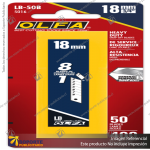 18MM LB SILVER SNAP BLADE - 5, 10, 30, 50 OR 100 PACKS VARIATION: LB-5B