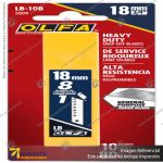 18MM LB SILVER SNAP BLADE - 5, 10, 30, 50 OR 100 PACKS VARIATION: LB/CP100