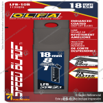 18MM LFB-10B ULTRA-SHARP BLACK SPEED BLADE, 10-PACK VARIATION: DEFAULT TITLE