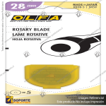 28MM RB28 TUNGSTEN STEEL ROTARY BLADE - 2, 5, OR 10 PACKS VARIATION: RB28-10