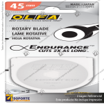 45MM TUNGSTEN STEEL ENDURANCE ROTARY BLADE, 1 OR 2 PACK VARIATION: 1PK