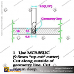 9.5MM SOLID CARBIDE DOUBLE FLUTE SPIRAL CUTTER - 9.5DOWNCUT (DOWN CUT)