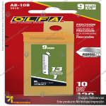 9MM AB SILVER SNAP BLADES - 5, 10 OR 50 PACK VARIATION: AB-5B