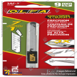 9MM SAC-1 STAINLESS-STEEL GRAPHICS KNIFE WITH 30-DEGREE PRECISION BLADE VARIATION: DEFAULT TITLE