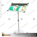 A3 FLOOR STAND WITH EXTENSION POLE, CLEAR