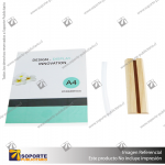 A4 CLEAR SIGN HOLDER WITH WOODEN BASE TABLE PLACE CARD STAND MENU NUMBER DISPLAY HOLDER