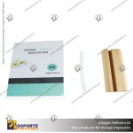 A5 CLEAR SIGN HOLDER WITH WOODEN BASE TABLE PLACE CARD STAND MENU NUMBER DISPLAY HOLDER
