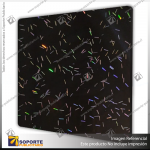 ACRILICO GLITTER CONFETTI RAINBOW BLACK - BICOLOR NOVO 3MM