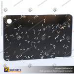 ACRILICO GLITTER CONFETTI RAINBOW BLACK - BICOLOR NOVO 3MM