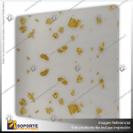 ACRILICO GLITTER FOIL GOLD CLEAR NOVO 3MM