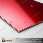 ALUMINIO COMPUESTO EXTERIOR ROJO 4 MM HPCBOND PVDF - 1.50 X 5 MT