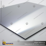 ALUMINIO COMPUESTO EXTERIOR SILVER 4 MM HPCBOND PVDF - 1.50 X 5 MT