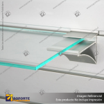 ALUMINIUM SHELF BRACKETS (FOR 6MM-18MM SHELVES)