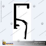 ALUMINIUM SLATWALL - TOP CAP