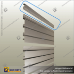 ALUMINIUM SLATWALL - TOP CAP