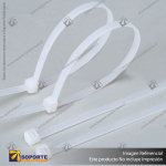 AMARRA PLASTICA 200X4,8MM NATURAL BL100 UNID