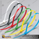 AMARRA PLASTICA 300X3,6MM AMARILLO BL100 UNID