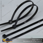 AMARRA PLASTICA 370X7,6MM NEGRA BL100 UNID