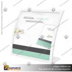 ANTI-GLARE CURVED SIGN HOLDER A4 WHITE