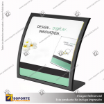 ANTI-GLARE CURVED SIGN HOLDER A5 BLACK