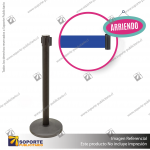 ARRIENDO DIARIO POSTE NEGRO CON CINTA RETRáCTIL AZUL