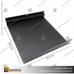 BANDEJA METALICA A PANEL RANURADO 20X20 CM