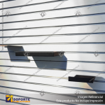 BANDEJA METALICA A PANEL RANURADO 30X15 CM