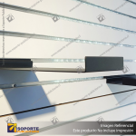 BANDEJA METALICA A PANEL RANURADO 30X15 CM