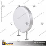 BANDEROLA ACRILICO REDONDA DIAMETRO 60CM (RECTA)