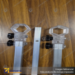 BARRA ALUMINIO MEDIA PARED CON CONECTOR