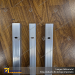 BARRA ALUMINIO MEDIA PARED CON CONECTOR