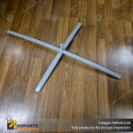 BASE CRUZ TUBO GRIS 60X60CM
