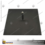 BASE PRO SOLIDA DE METAL COLOR NEGRO (40 CMS) BANDERA PUBLICITARIA (C4)