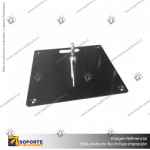 BASE PRO SOLIDA DE METAL COLOR NEGRO (40 CMS) BANDERA PUBLICITARIA (C4)