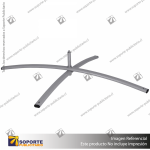 BASE PRO X COLOR GRIS (80 CMS) BANDERA PUBLICITARIA (C10)