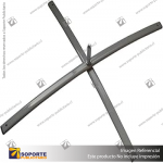 BASE PRO X COLOR GRIS (80 CMS) BANDERA PUBLICITARIA (C10)
