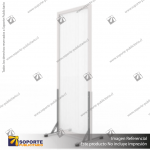 BIOMBO SEPARADOR AMBIENTES PA 6 MM CON MARCO PVC 70*200 CMS COLOR OPAL CON TOPES REGULABLES