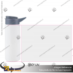 BOTELLA FLAKE/BLANCO/GRIS OSCURO