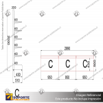 C- NAVE MURAL 3 – GONDOLA MURAL 2000X2890X500