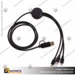 CABLE 3 EN 1 BAMBOO/NEGRO/NEGRO