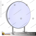 CAJA DE LUZ CIRCULAR DOBLE GRAFICA DIAMETRO 60 CMS PARA MURO