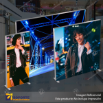 CAJA DE LUZ PERFIL ALUMINIO 6.5 CMS GRAFICA DOBLE 100*200 CMS ILUMINACION LED