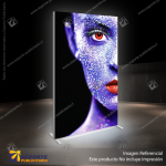 CAJA DE LUZ PERFIL ALUMINIO 6.5 CMS GRAFICA DOBLE 100*200 CMS ILUMINACION LED