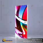 CAJA DE LUZ PERFIL ALUMINIO 6.5 CMS GRAFICA DOBLE 100*200 CMS ILUMINACION LED