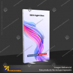 CAJA DE LUZ PERFIL ALUMINIO 6.5 CMS GRAFICA DOBLE 100*200 CMS ILUMINACION LED