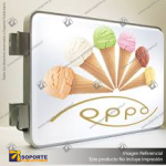 CAJA DE LUZ RECTANGULAR DOBLE GRAFICA 40*60 CMS PARA MURO