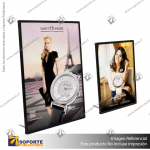 CAJA DE LUZ VIDRIO TEMPLADO BORDE GRIS FORMATO A4 (21*29.7 CMS)